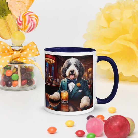 Bernedoodle General- Mug with Color Inside v9