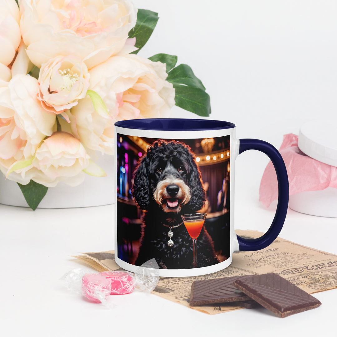 Bernedoodle General- Mug with Color Inside v11