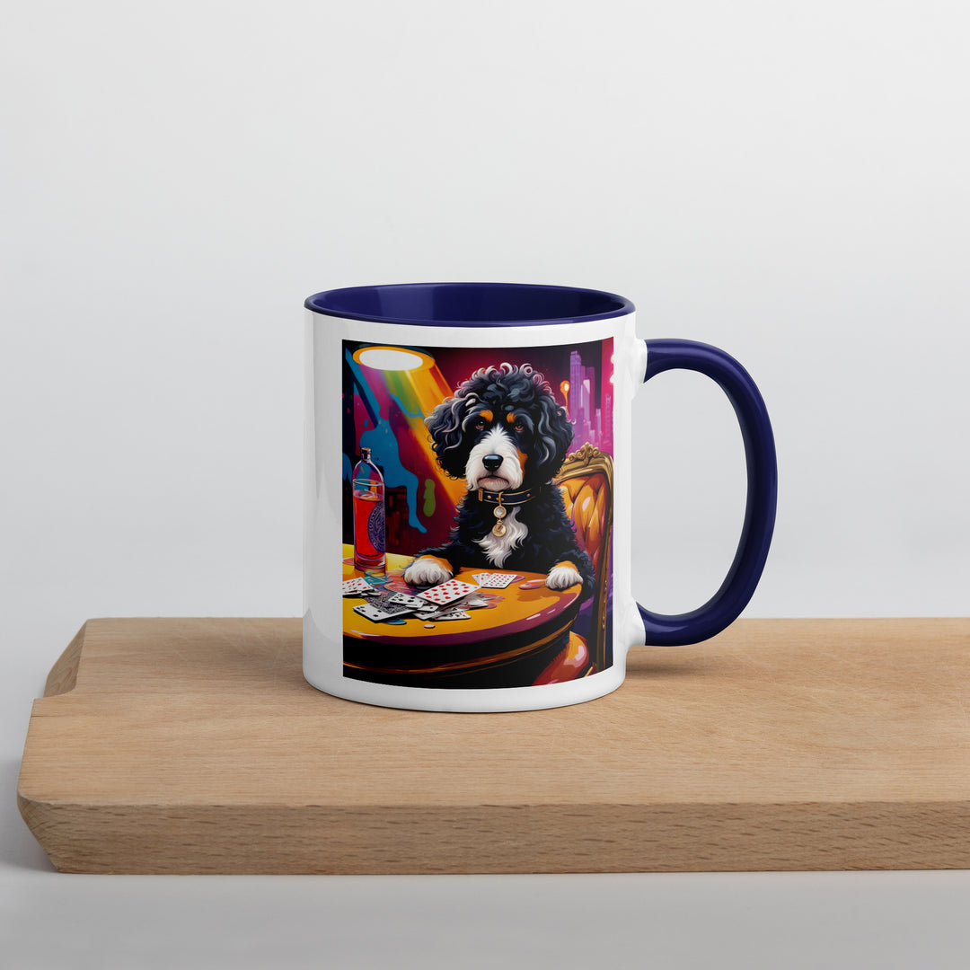 Bernedoodle General- Mug with Color Inside v14