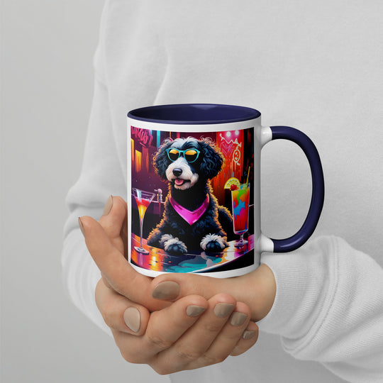 Bernedoodle General- Mug with Color Inside v17