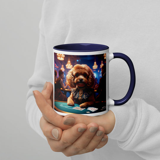 Cavapoo General- Mug with Color Inside v8