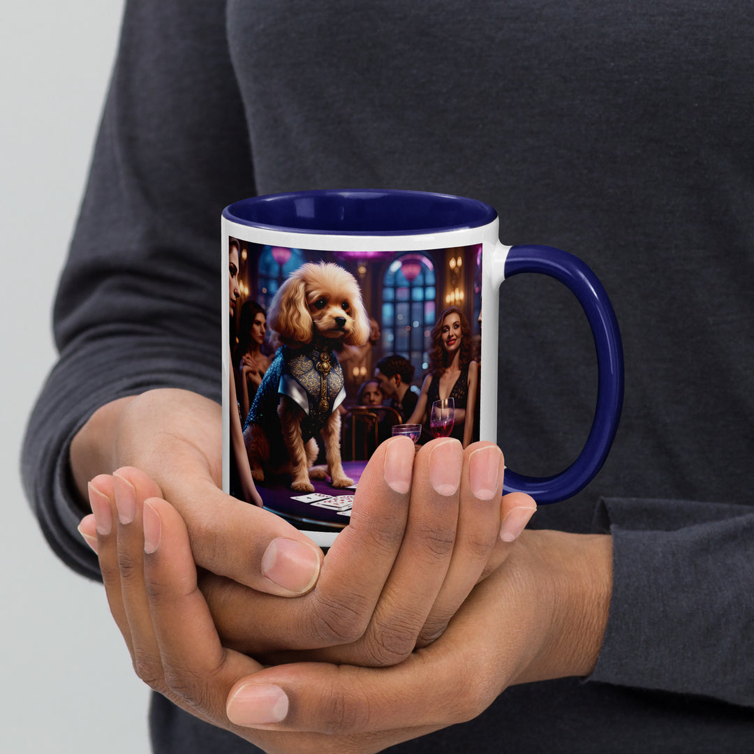 Cavapoo General- Mug with Color Inside v13