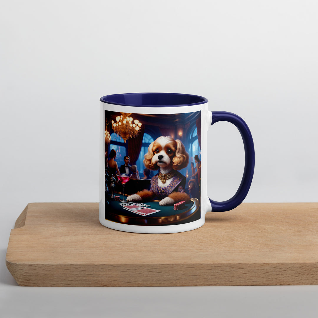 Cavapoo General- Mug with Color Inside v18