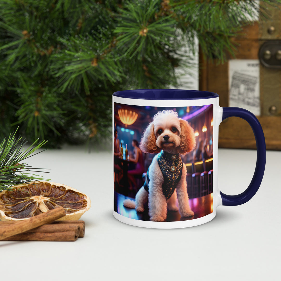 Cavapoo General- Mug with Color Inside v25