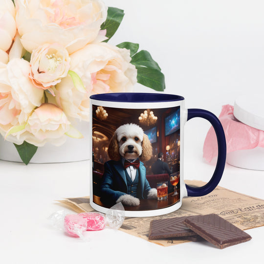 Cavapoo General- Mug with Color Inside v28