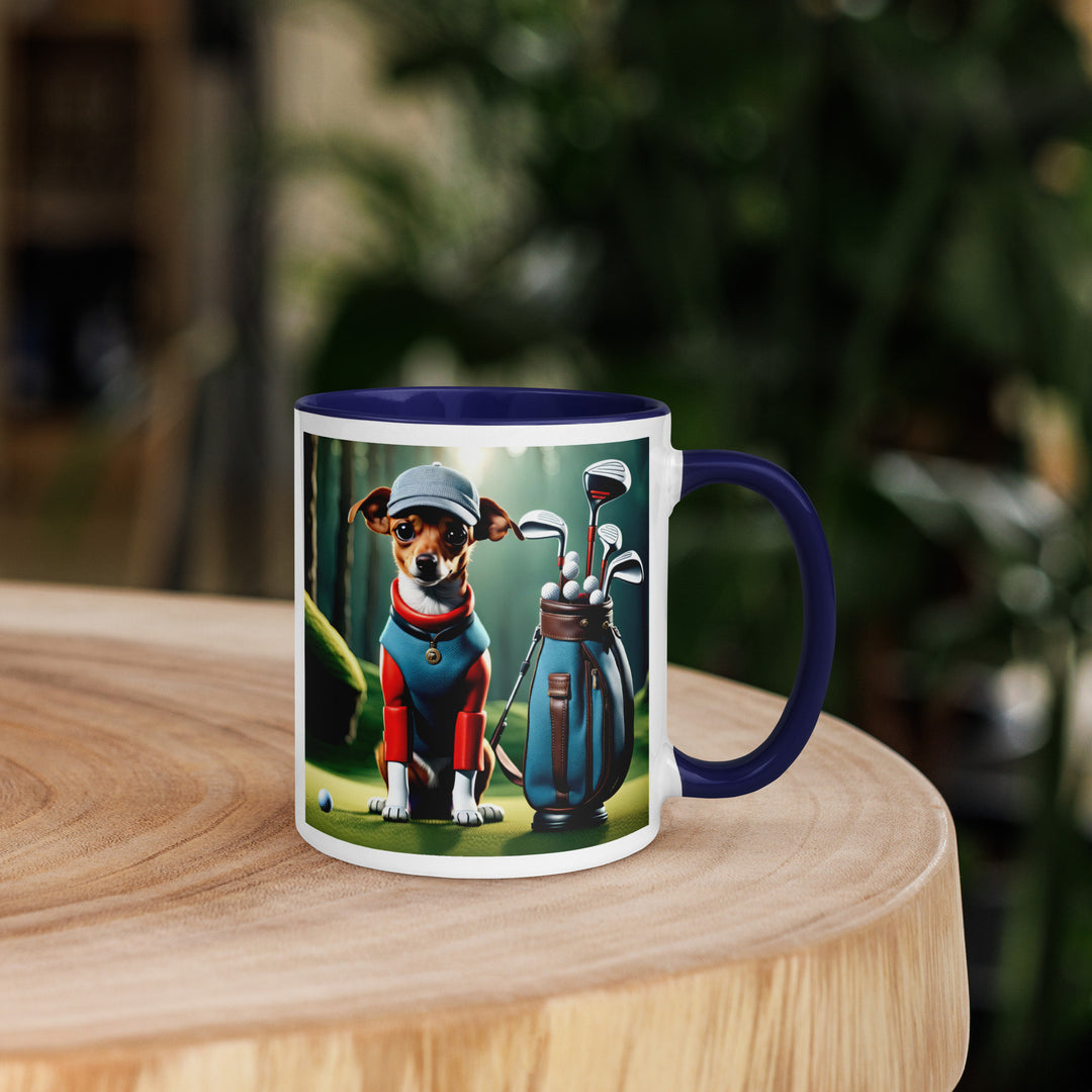 Chiweenie Golfer- Mug with Color Inside