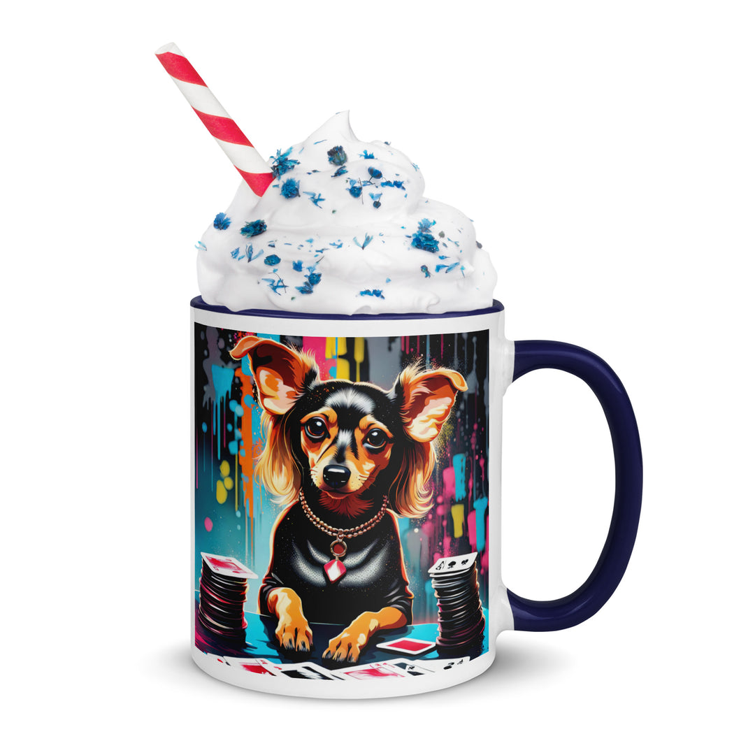 Chiweenie General- Mug with Color Inside v9