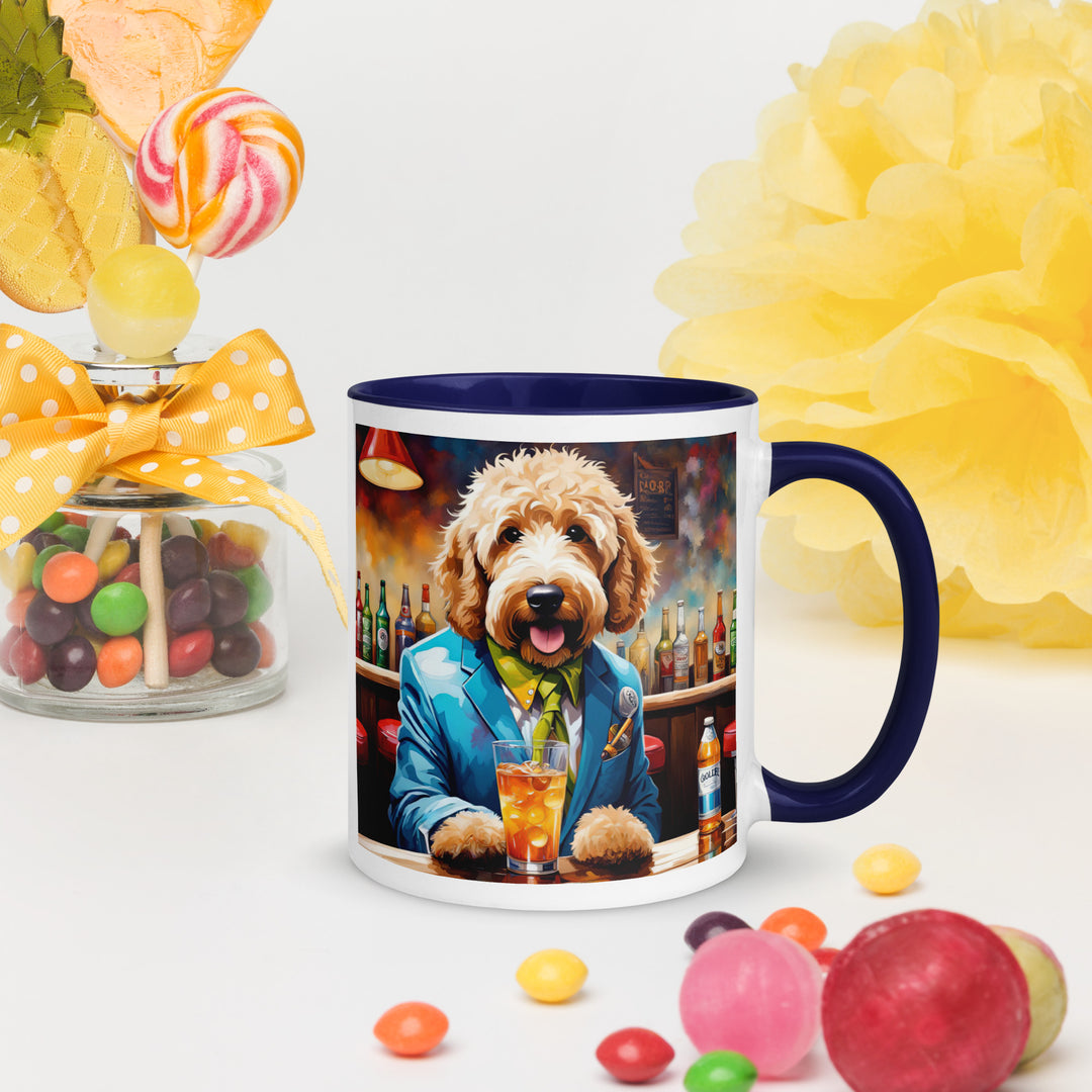 Goldendoodle- Mug with Color Inside v6