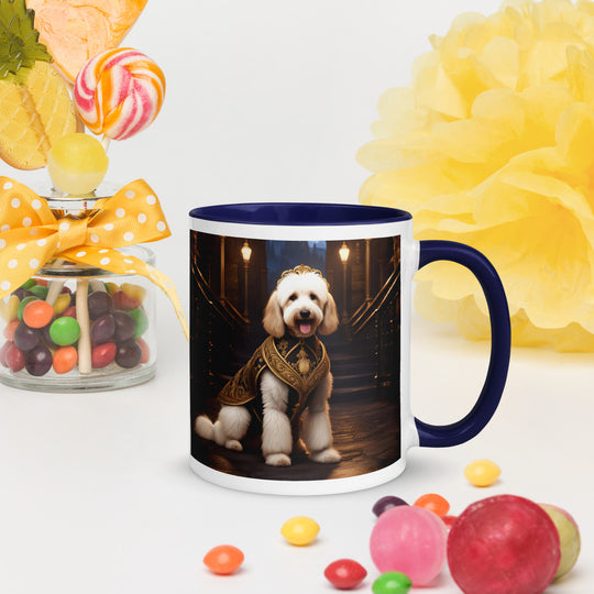 Goldendoodle- Mug with Color Inside v7