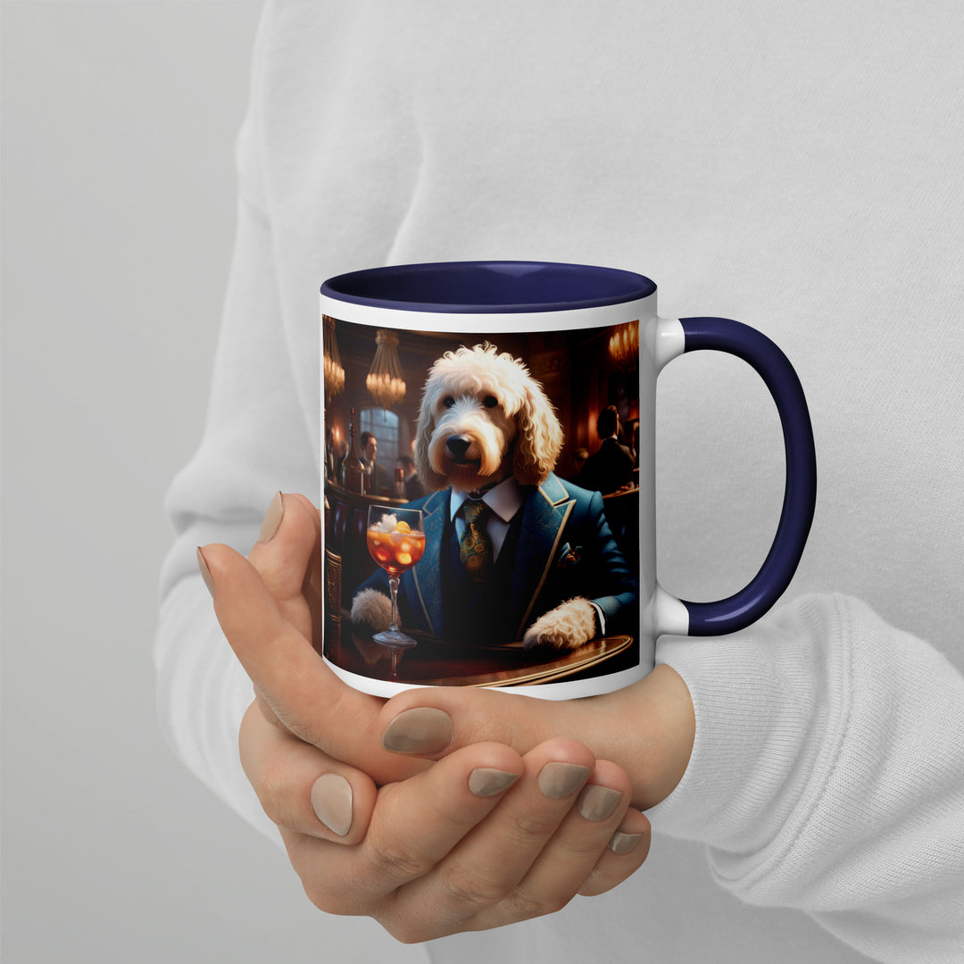 Goldendoodle- Mug with Color Inside v11