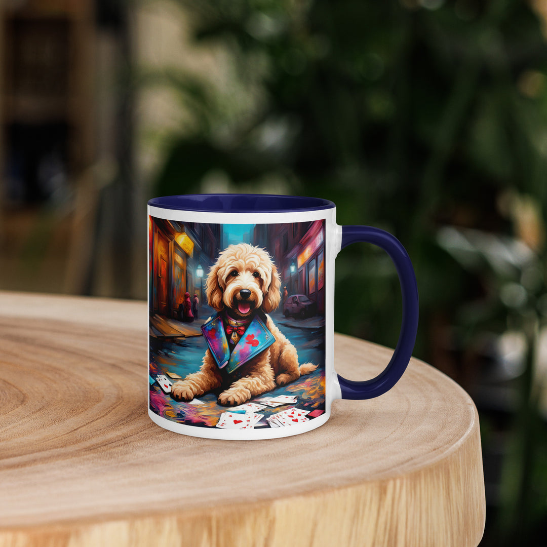 Goldendoodle- Mug with Color Inside v19