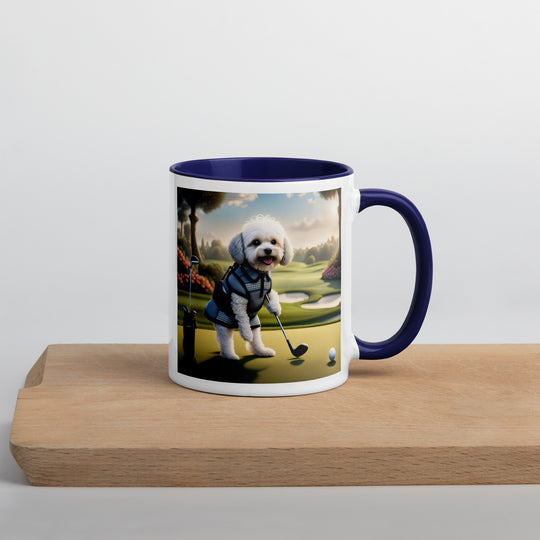 Maltipoo Golfer- Mug with Color Inside