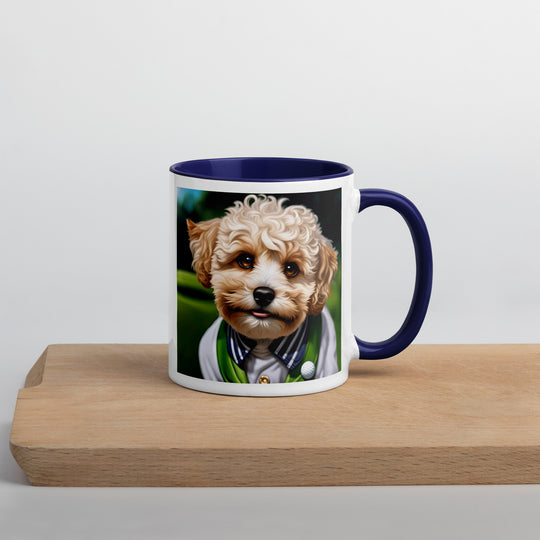 Maltipoo Golfer- Mug with Color Inside v2