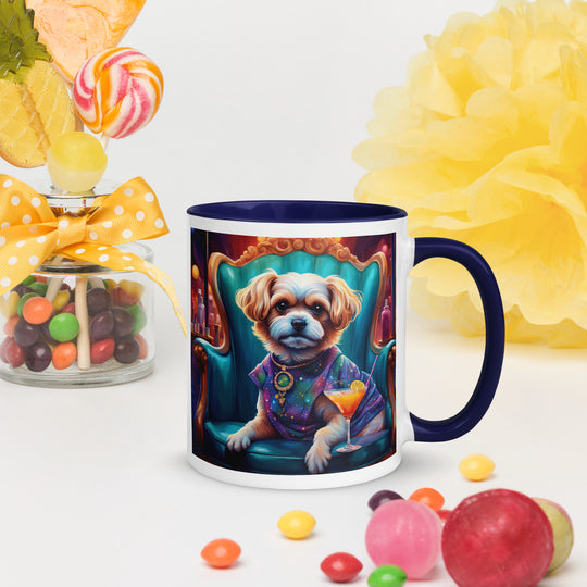 Pekapoo General- Mug with Color Inside v10