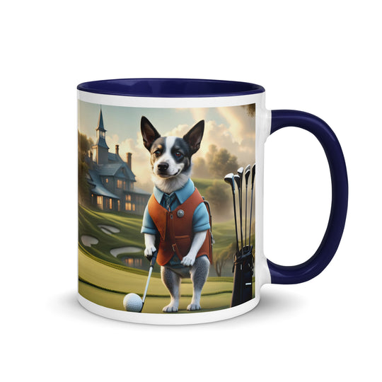 Texas Heeler Golfer- Mug with Color Inside