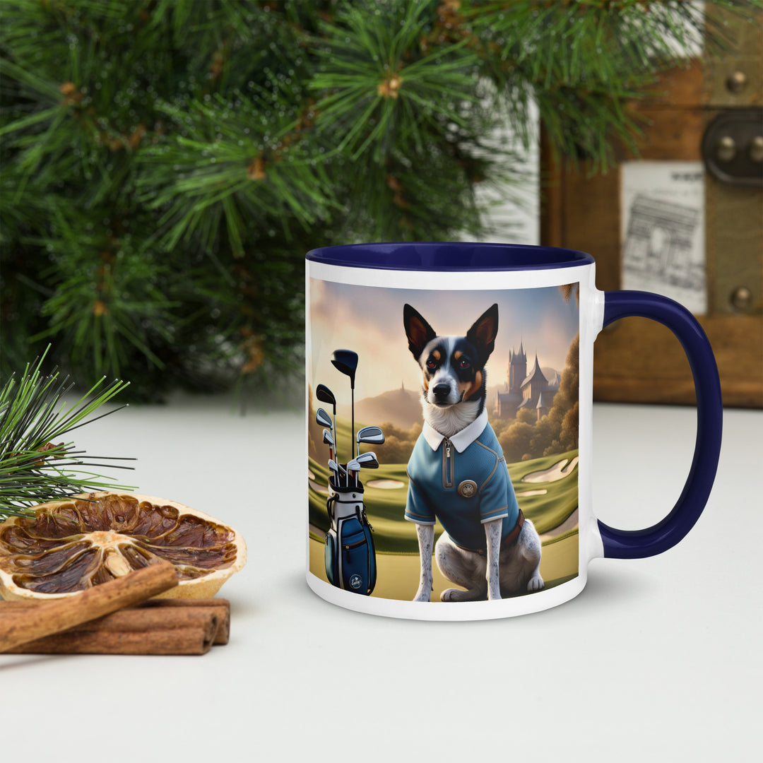 Texas Heeler Golfer- Mug with Color Inside v3