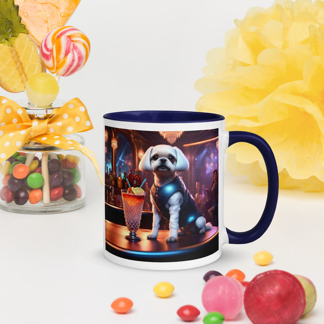 Pugapoo General- Mug with Color Inside v4