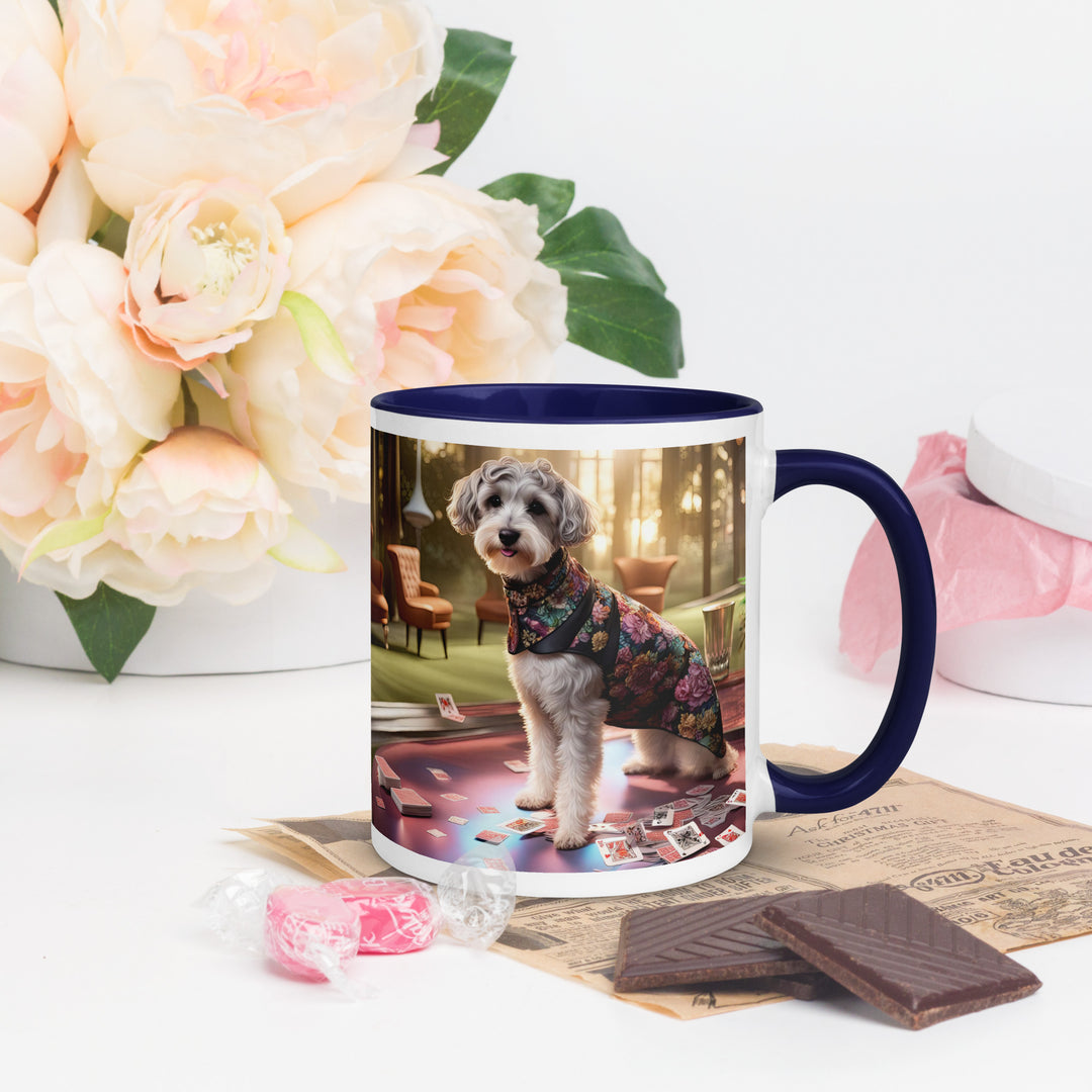 Schnoodle Golfer- Mug with Color Inside v8