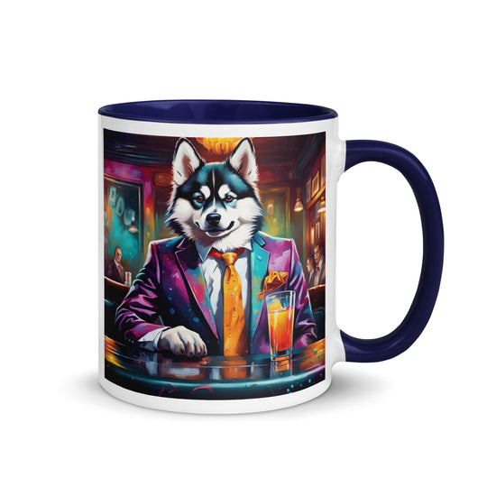 Pomsky General- Mug with Color Inside v6