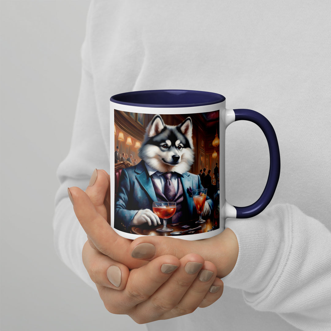 Pomsky General- Mug with Color Inside v8