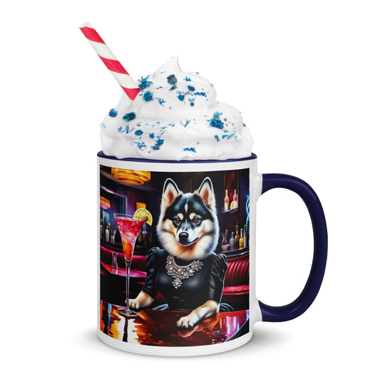 Pomsky General- Mug with Color Inside v10