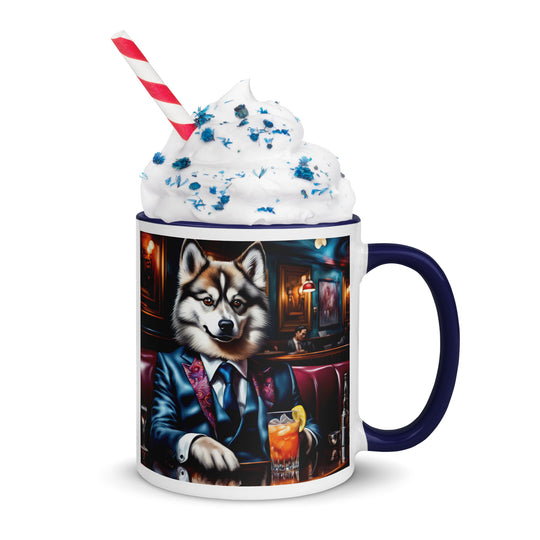 Pomsky General- Mug with Color Inside v11