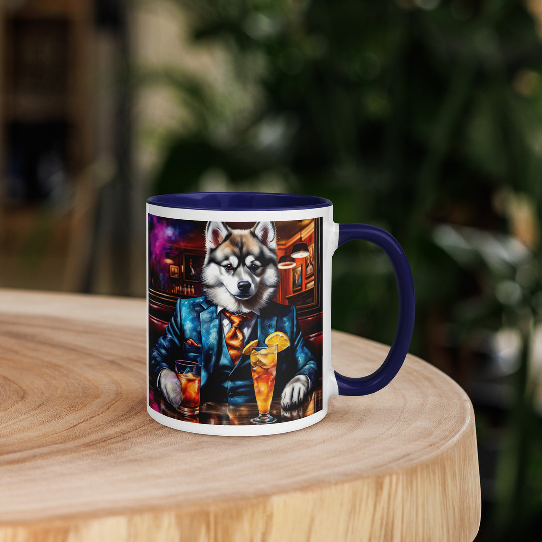 Pomsky General- Mug with Color Inside v13