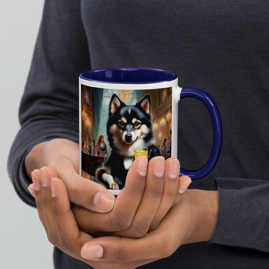 Pomsky General- Mug with Color Inside v14