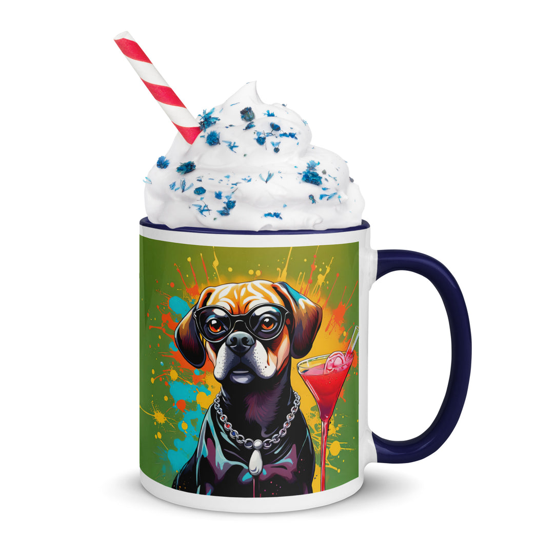 Puggle General- Mug with Color Inside v9