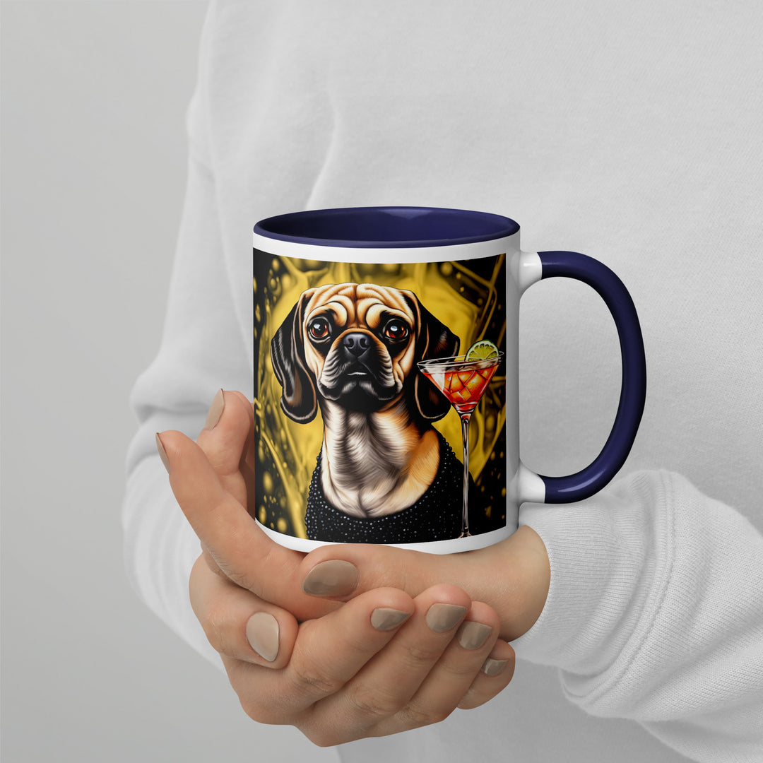 Puggle General- Mug with Color Inside v11