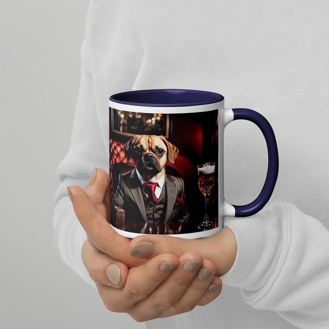 Puggle General- Mug with Color Inside v12