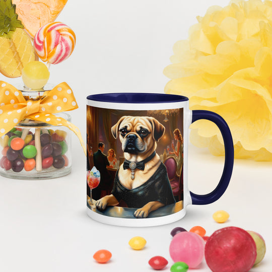 Puggle General- Mug with Color Inside v16