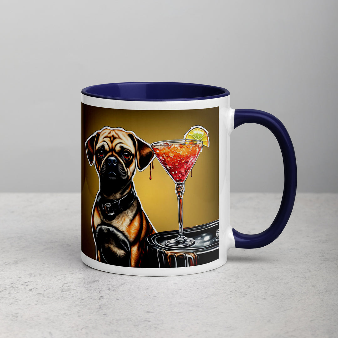 Puggle General- Mug with Color Inside v17