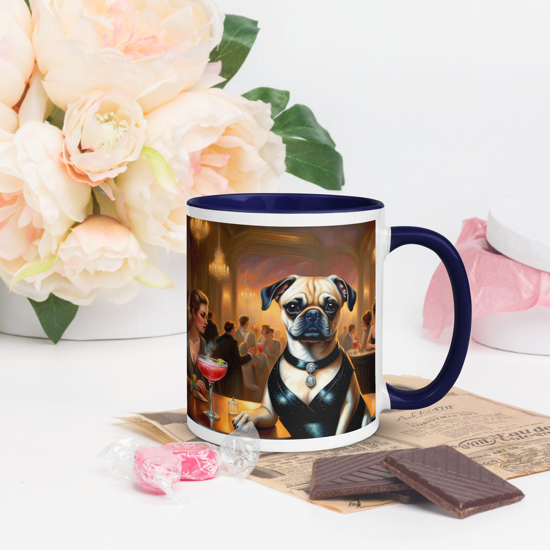 Puggle General- Mug with Color Inside v19