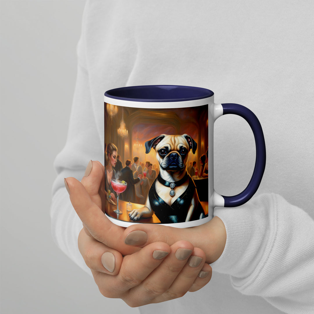 Puggle General- Mug with Color Inside v19