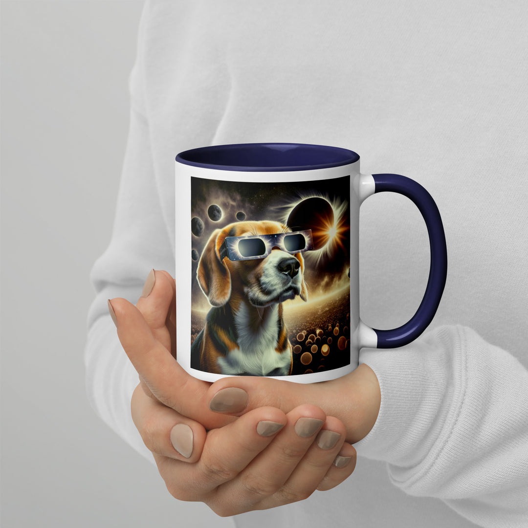 Beagle Eclipse- Mug with Color Inside v2