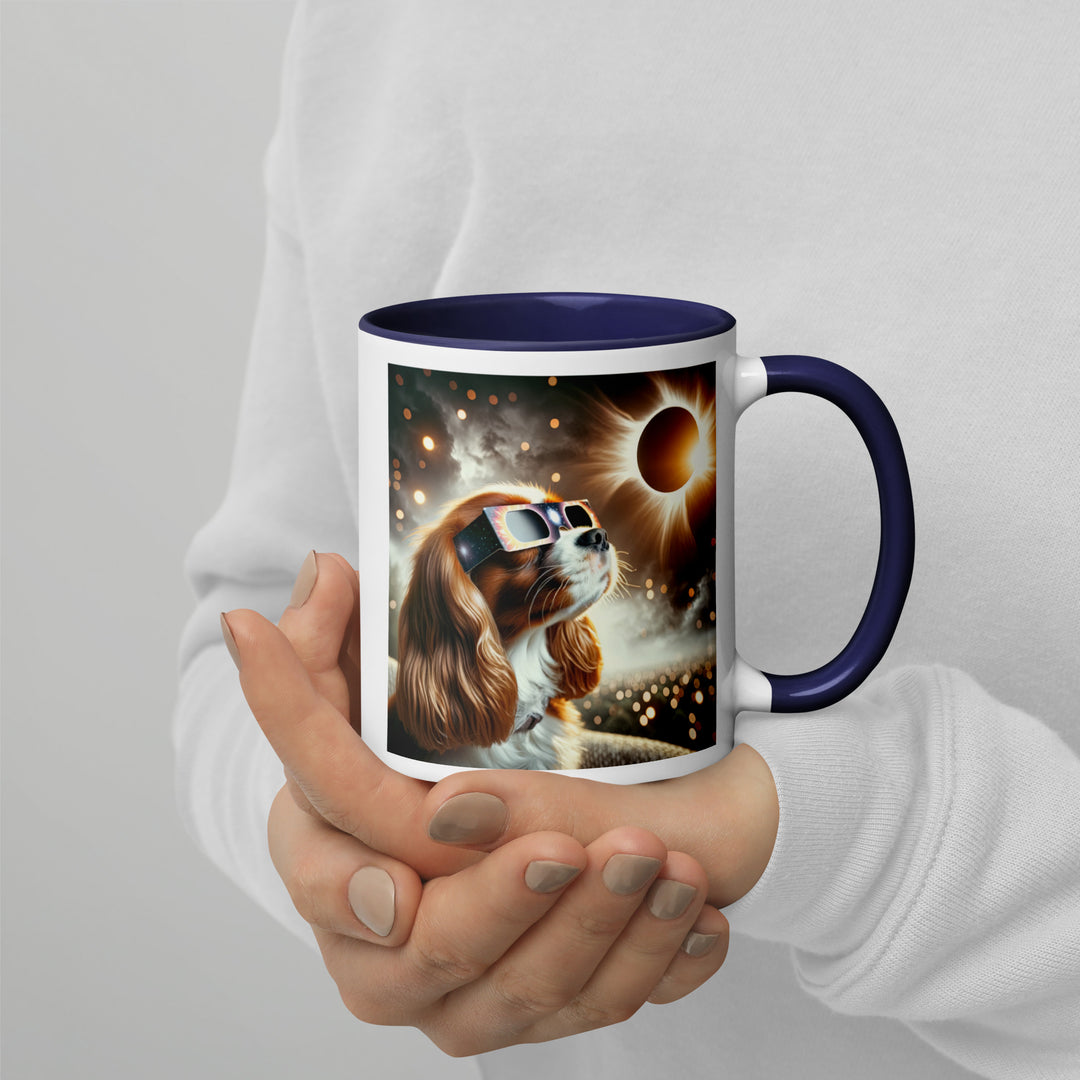 Cavalier King Charles Spaniel Eclipse- Mug with Color Inside v2