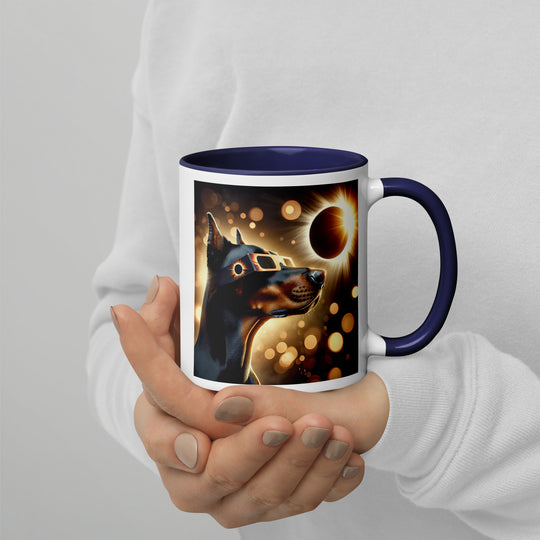 Doberman Pincher Eclipse- Mug with Color Inside