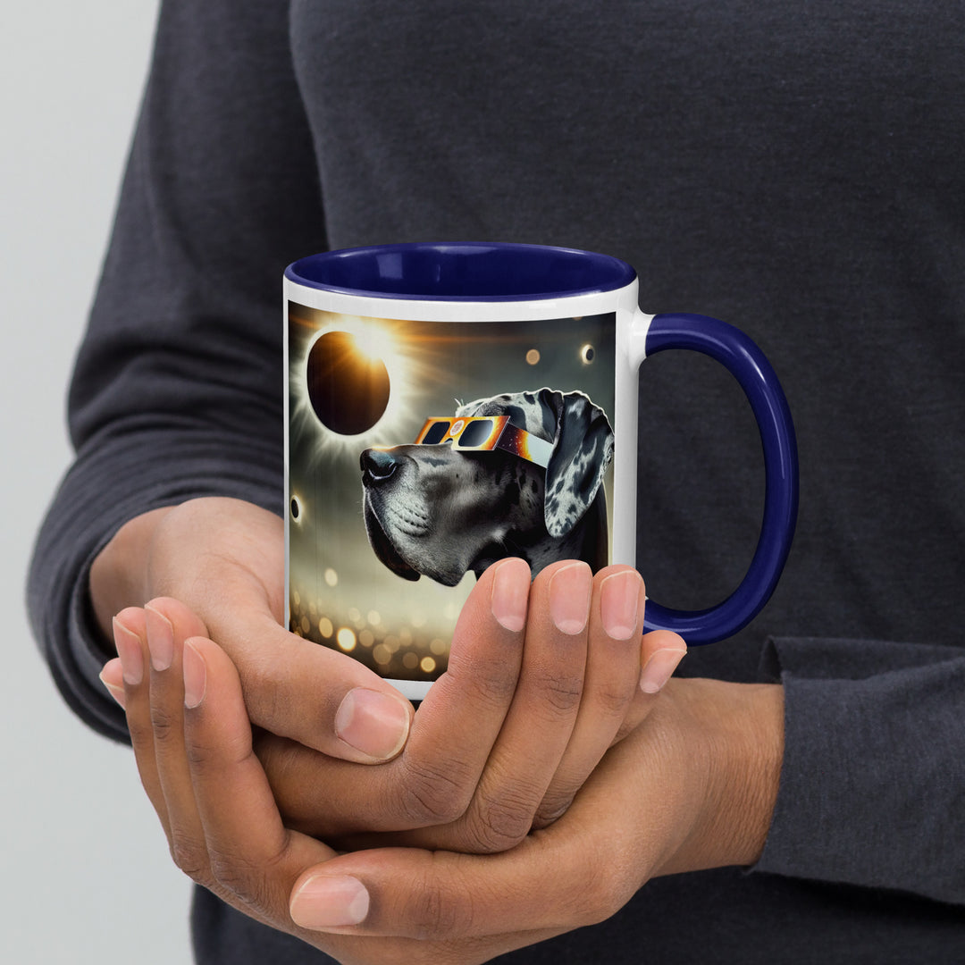 Great Dane Eclipse- Mug with Color Inside v2