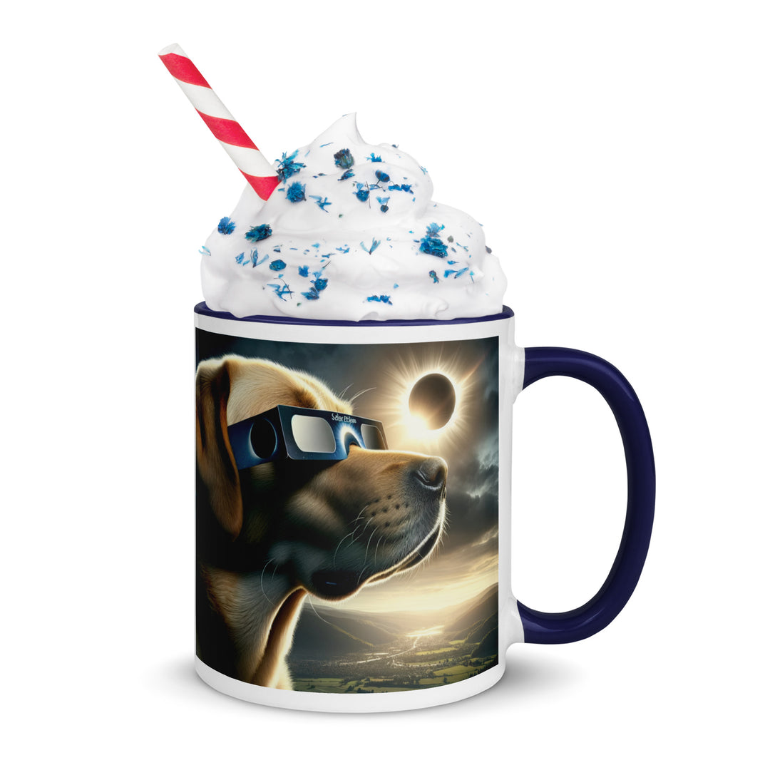 Labrador Retriever Eclipse- Mug with Color Inside v2