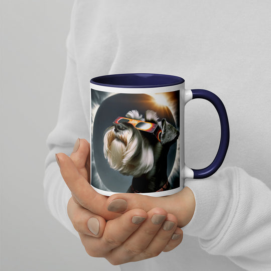 Miniature Schnauzer Eclipse- Mug with Color Inside v2