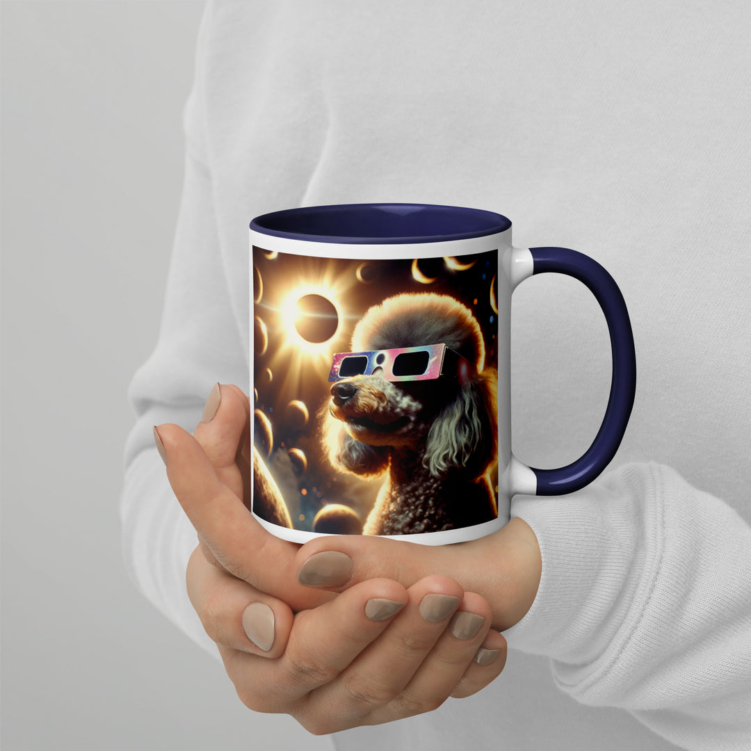 Poodle Eclipse- Mug with Color Inside v2