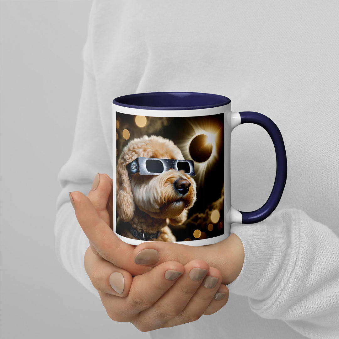 Goldendoodle Eclipse- Mug with Color Inside v2