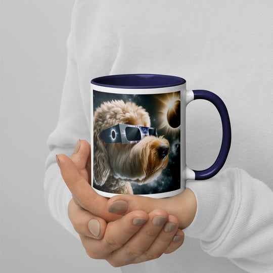 Labradoodle Eclipse- Mug with Color Inside