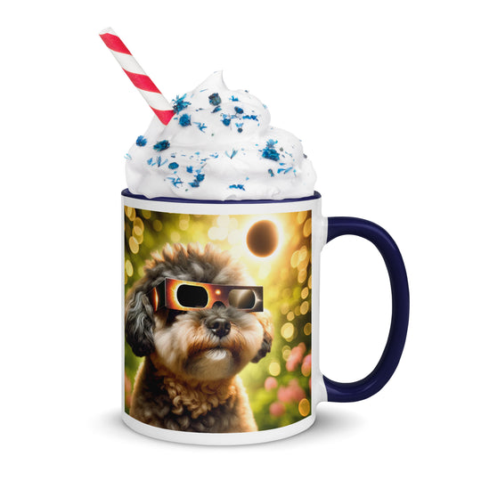 Pugapoo Eclipse- Mug with Color Inside v2