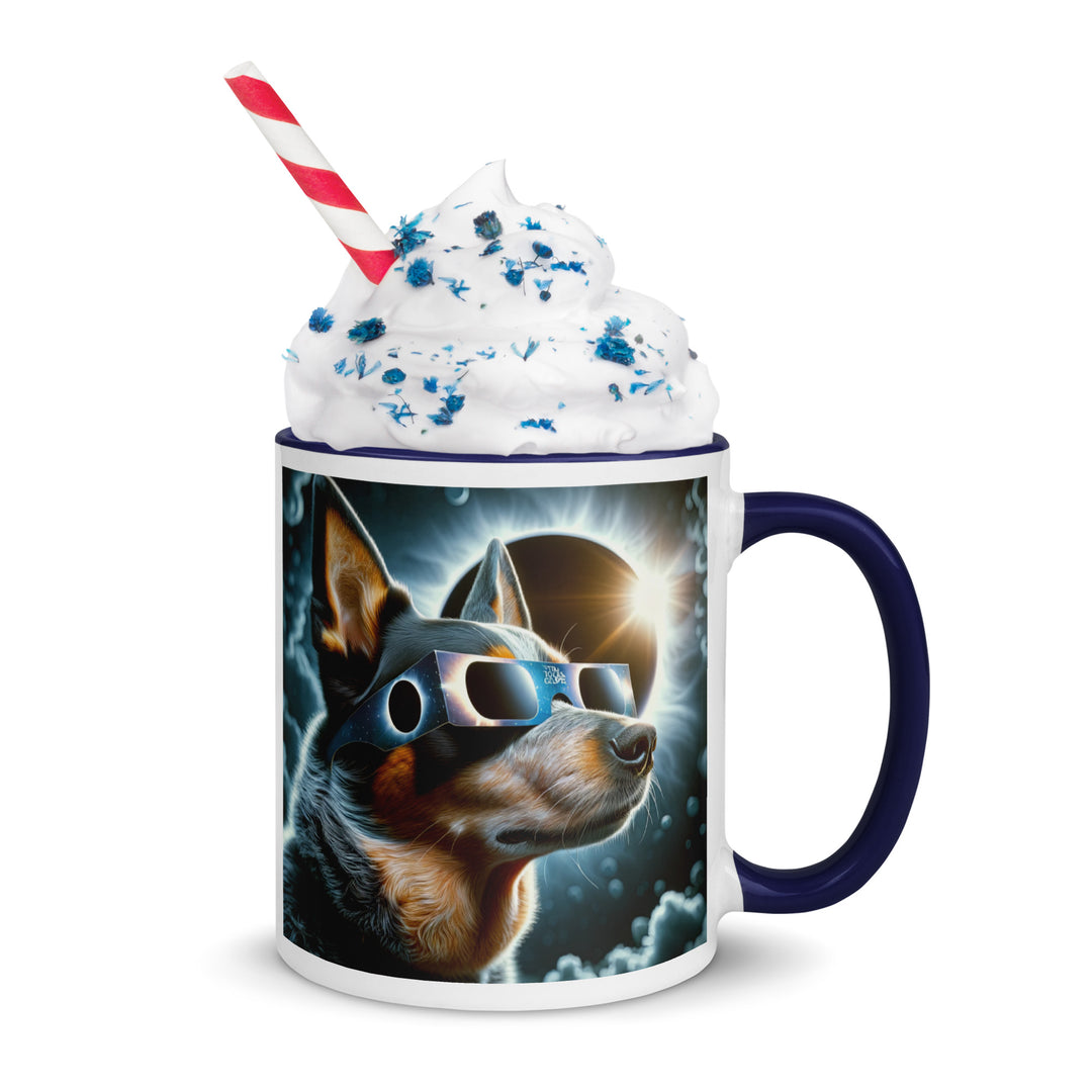 Texas Heeler Eclipse- Mug with Color Inside v2