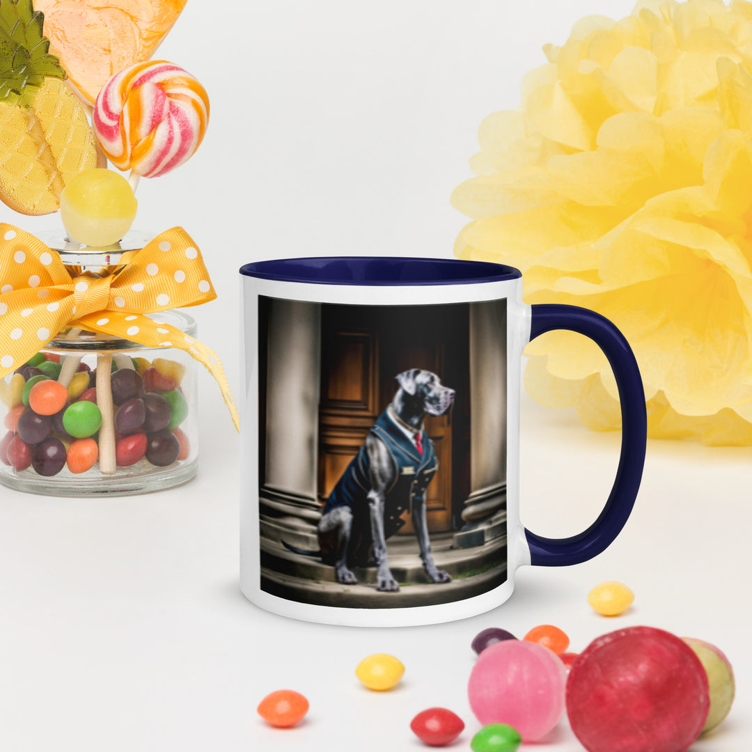 Great Dane- Mug with Color Inside v4