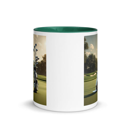 Mug with Color Inside-Labrador Retriever Golfer V5