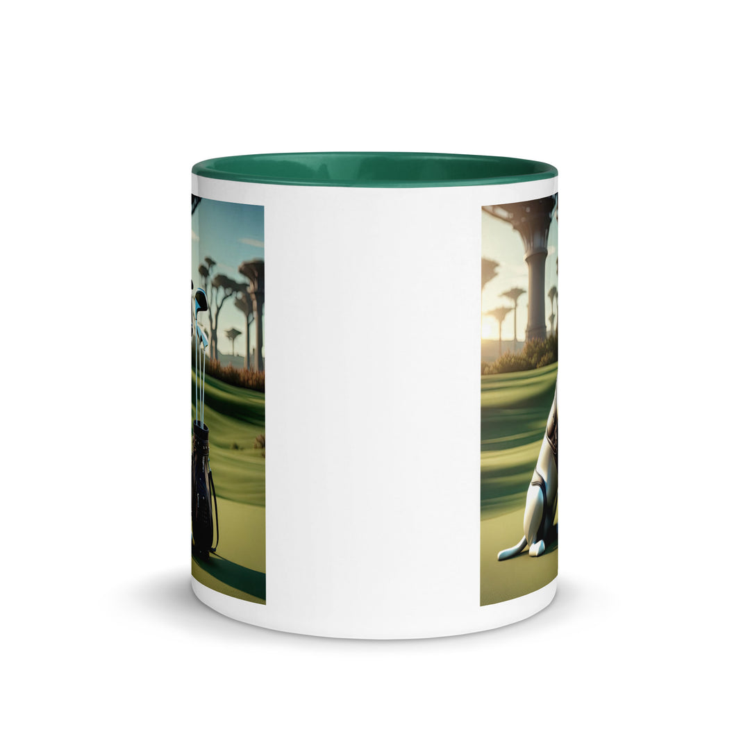 Mug with Color Inside-Labrador Retriever Golfer V11