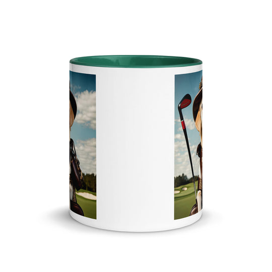 Mug with Color Inside-Labrador Retriever Golfer V12